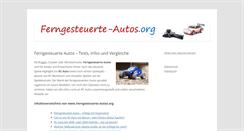Desktop Screenshot of ferngesteuerte-autos.org