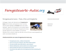 Tablet Screenshot of ferngesteuerte-autos.org
